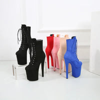 Bottines fetish femme – Talon super haut, style western, soirées et nightclub