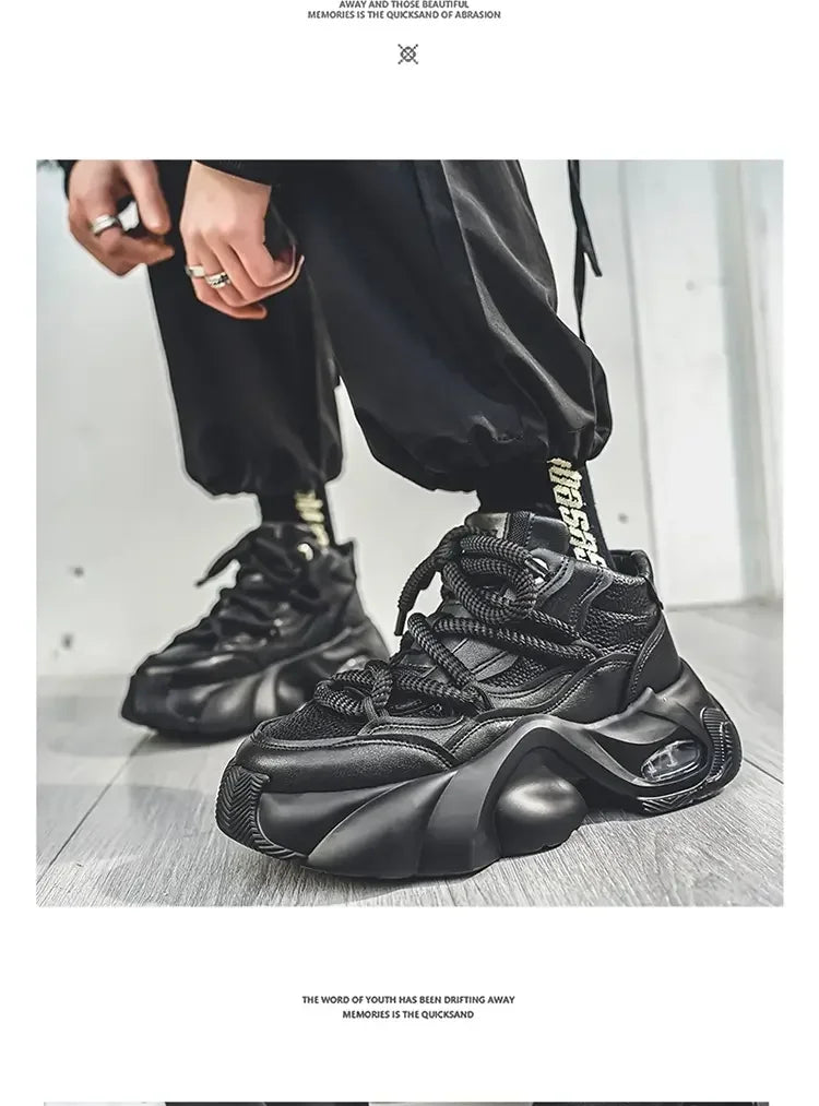 designer style men's shoes - Comfortable and trendy chunky platform sneakers