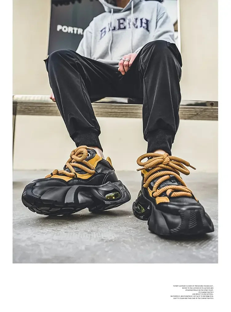 designer style men's shoes - Comfortable and trendy chunky platform sneakers