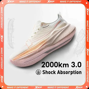 Xtep Women Running Shoes 2000km 3.0 2025 Xtep ForMotion Pro – Chaussures de course femme stables et respirantes pour sol dur