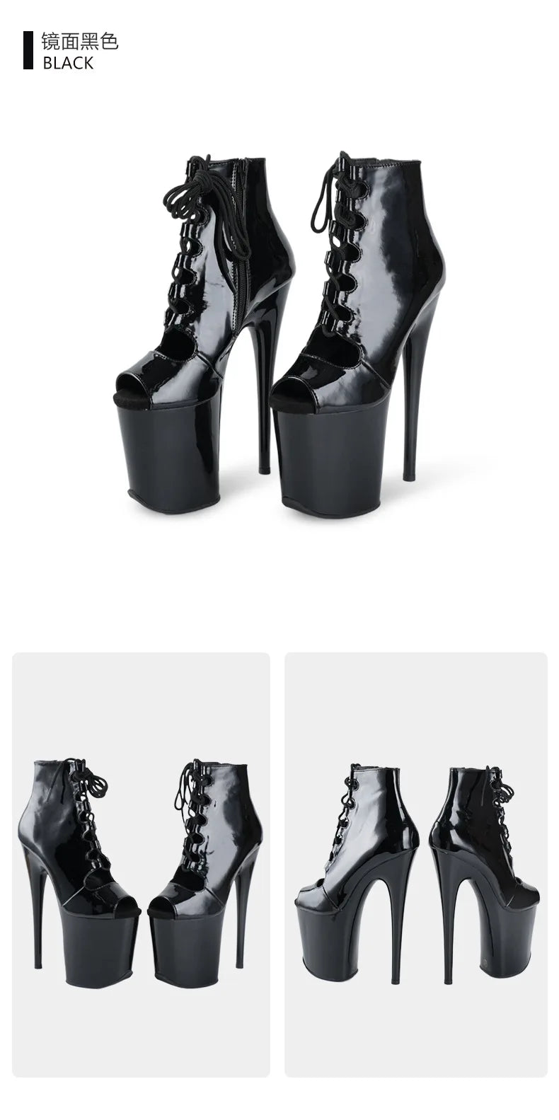 Bottines sexy à talon haut – Stiletto, plateforme exotique, club et danse
