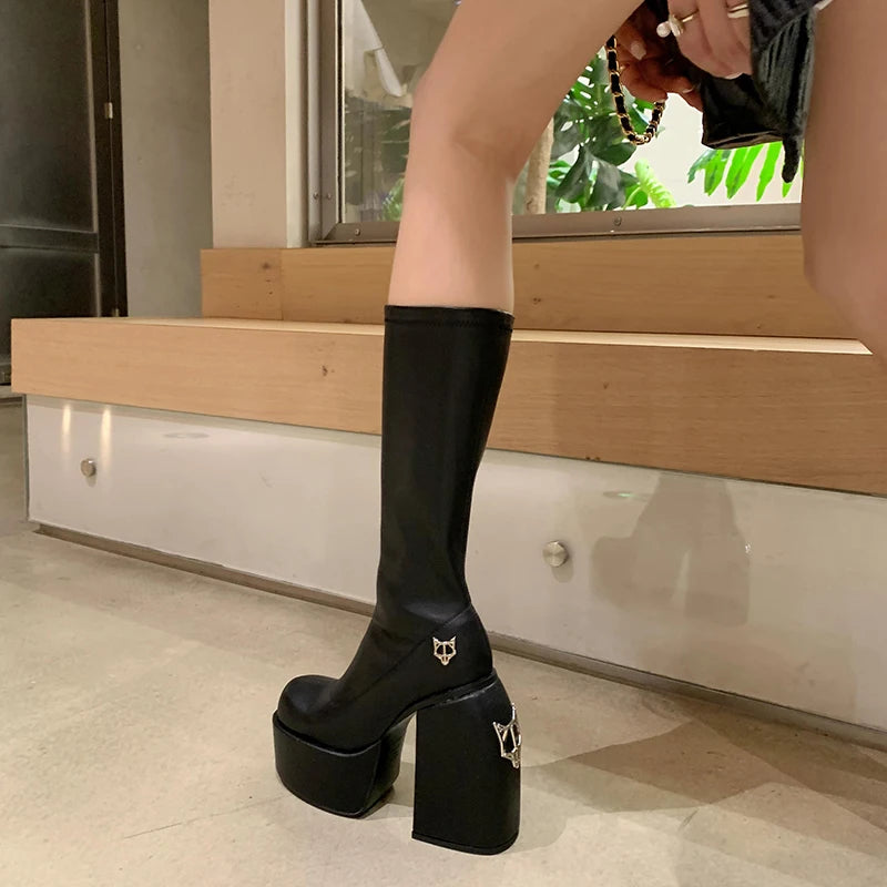 Bottines designer femme – Talon 14 cm, stretch, look audacieux et sexy