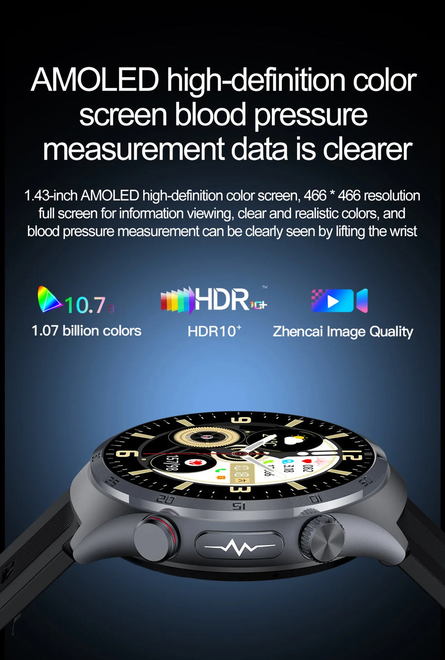 RNABAU AirCare Pro™ – 2025 Health Smartwatch with Real Blood Pressure Measurement