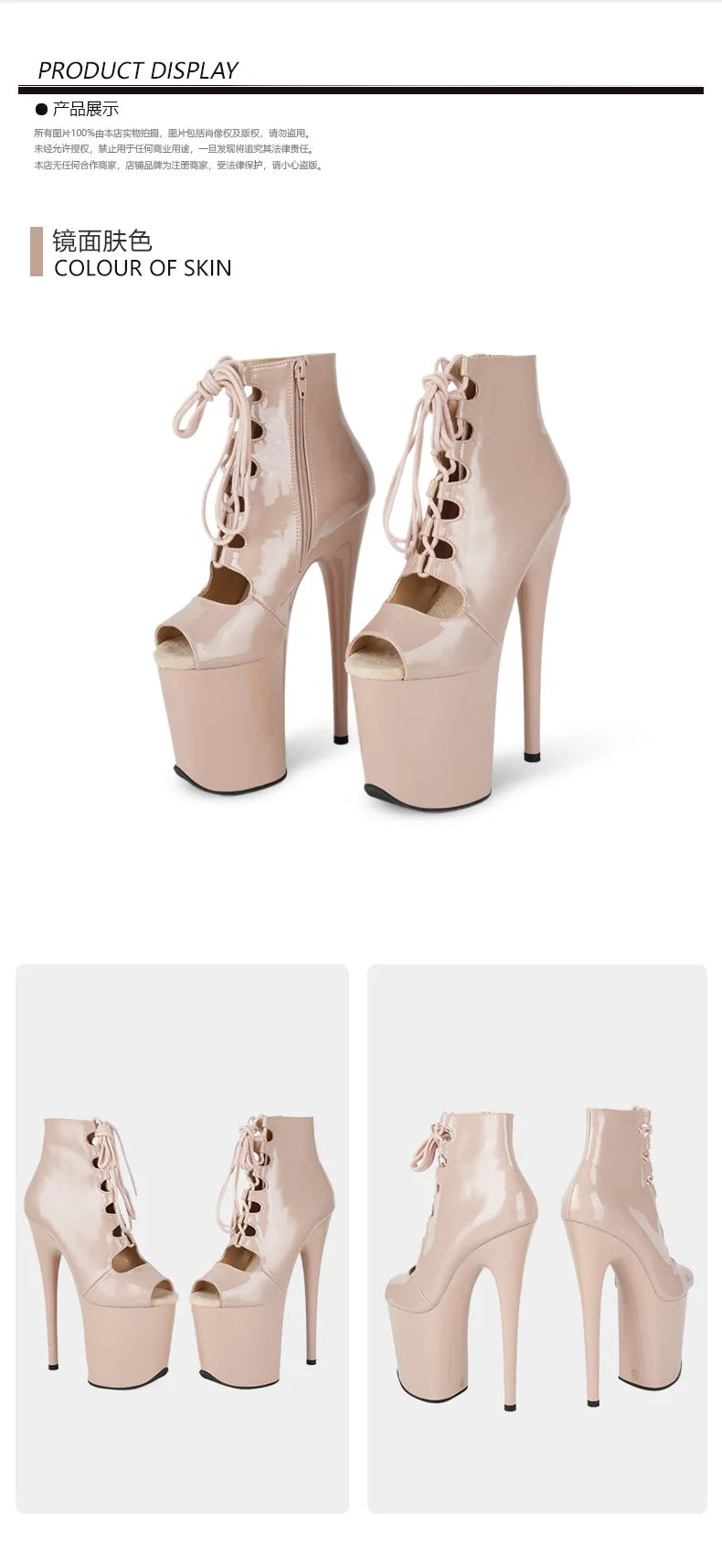 Bottines sexy à talon haut – Stiletto, plateforme exotique, club et danse