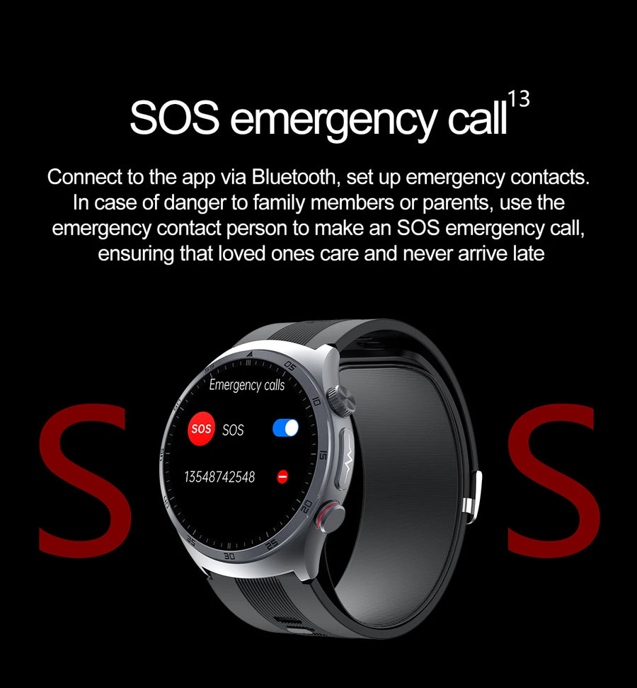 RNABAU AirCare Pro™ – 2025 Health Smartwatch with Real Blood Pressure Measurement