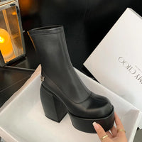 Bottines designer femme – Talon 14 cm, stretch, look audacieux et sexy