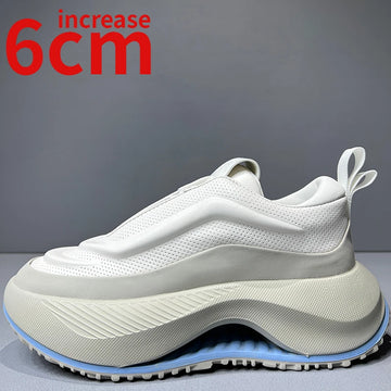 EuroLift – Sneakers Homme Cuir et Semelle Épaissie