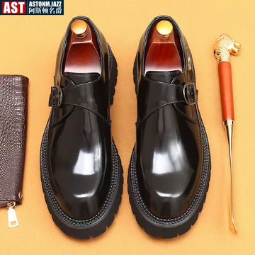 Oxford Homme de Luxe en Cuir Verni Italien – Chaussures Élevées à la Main, Élégantes & Confortables pour Mariage et Affaires
