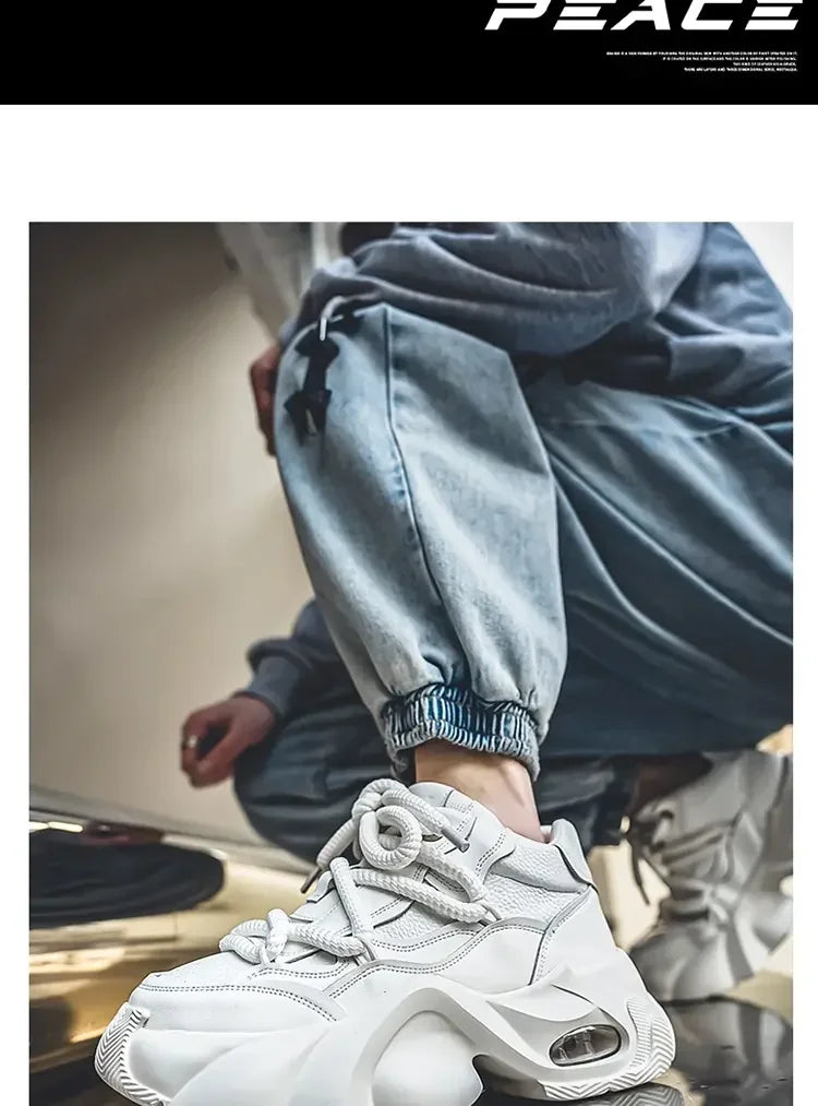 designer style men's shoes - Comfortable and trendy chunky platform sneakers