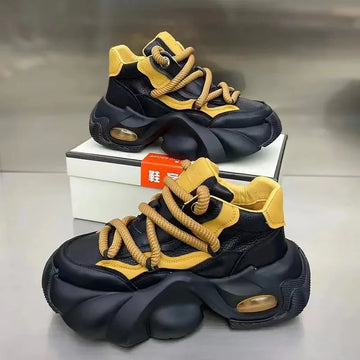 Baskets homme style designer – Sneakers à semelle épaisse confortables, mode décontractée automne/hiver