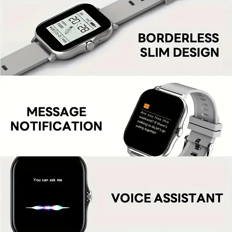 LAXASFIT Y13 – Montre Connectée Sport pour Homme et Femme