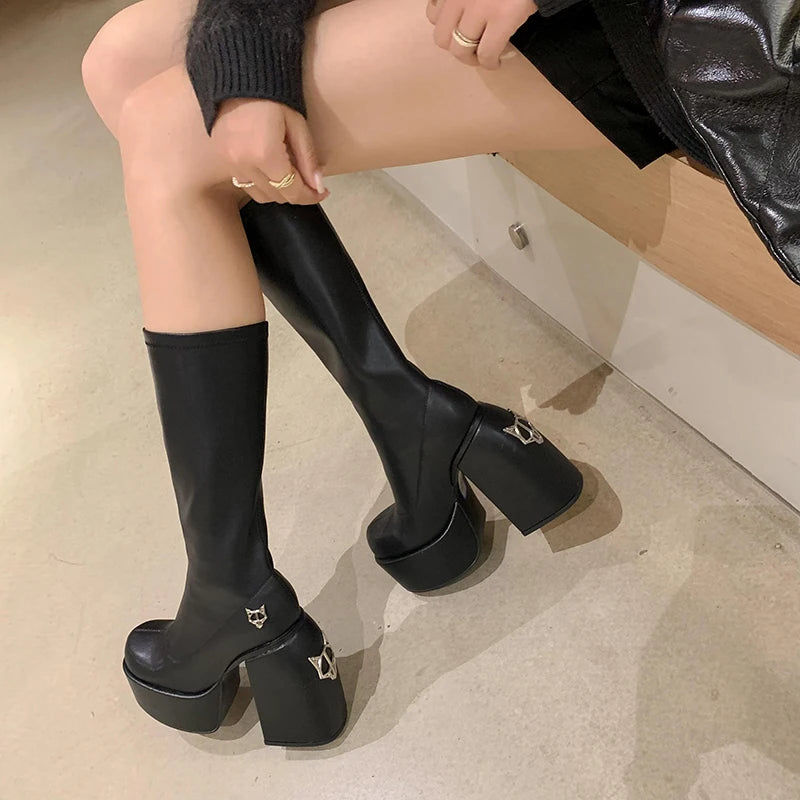 Bottines designer femme – Talon 14 cm, stretch, look audacieux et sexy
