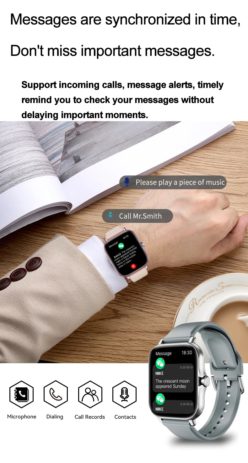 Montre Bluetooth, LAXASFIT Y13 Pro Max – Smartwatch Connectée 1.85’’