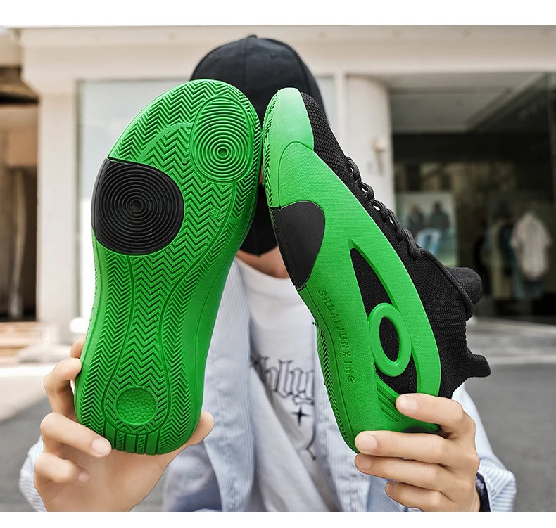 2025 Men's Lightweight Breathable Basketball Shoes - Non-slip Wear-resistant Casual Sports Sneakers