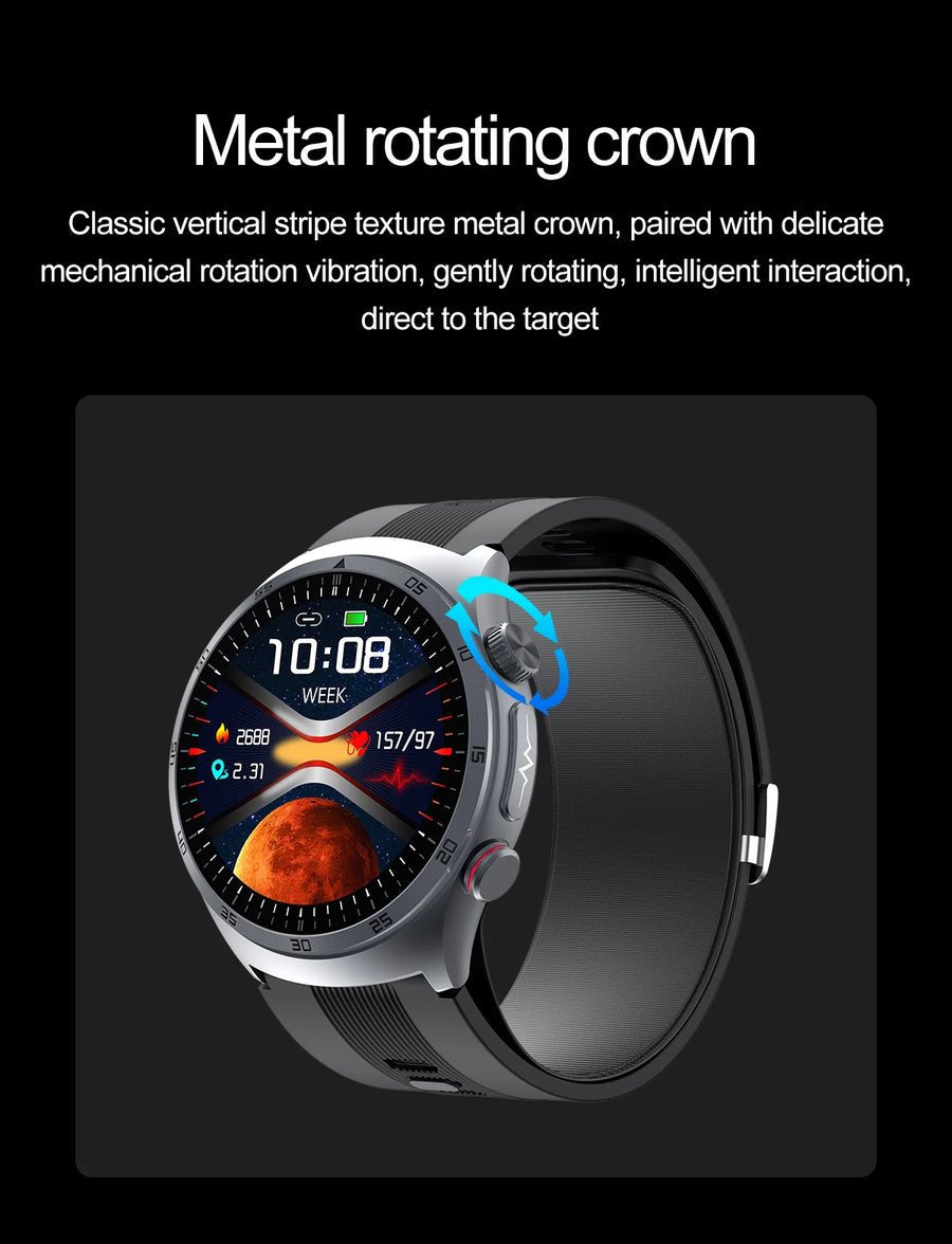 RNABAU AirCare Pro™ – 2025 Health Smartwatch with Real Blood Pressure Measurement
