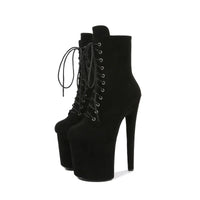 Bottines fetish femme – Talon super haut, style western, soirées et nightclub