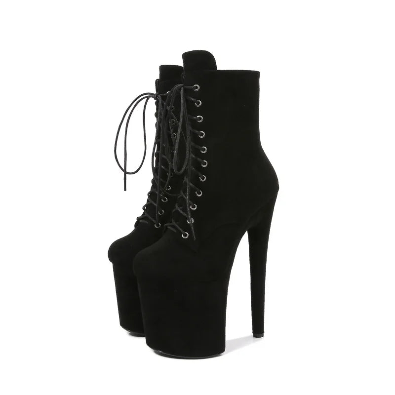 Bottines fetish femme – Talon super haut, style western, soirées et nightclub
