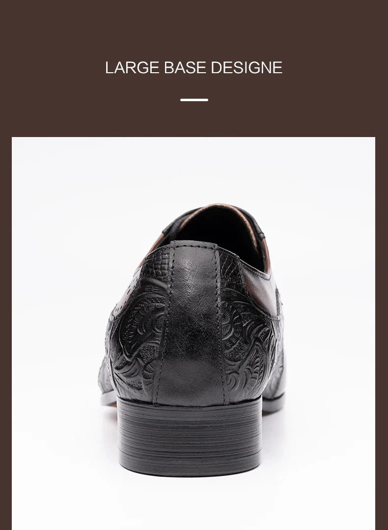 ASIMAYA Luxury Brogue – Genuine Leather Men's Shoes