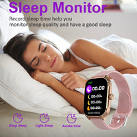 LAXASFIT™ 2.01’’ – Smartwatch Connectée Santé, Homme/Femme