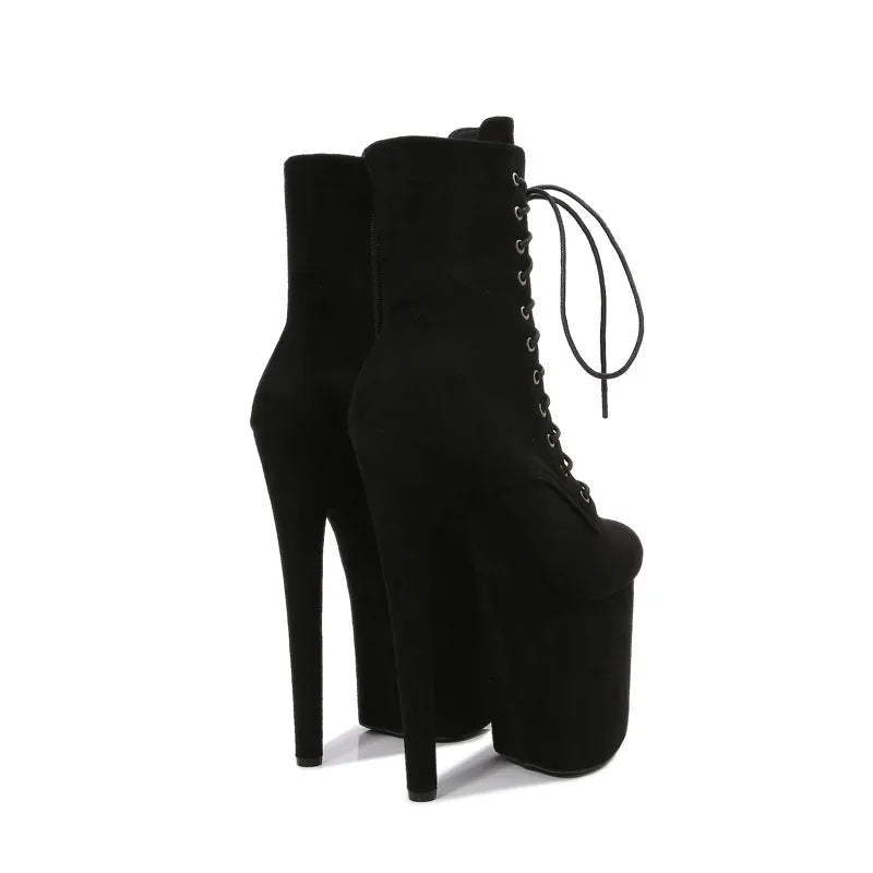 Bottines fetish femme – Talon super haut, style western, soirées et nightclub