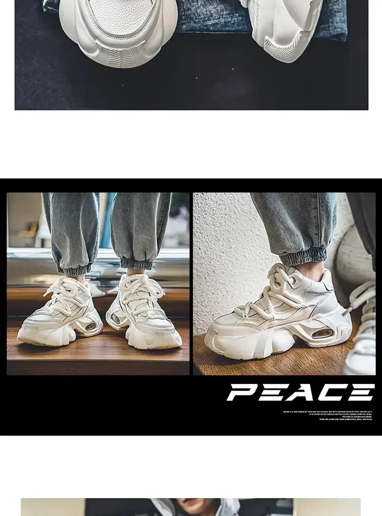 designer style men's shoes - Comfortable and trendy chunky platform sneakers