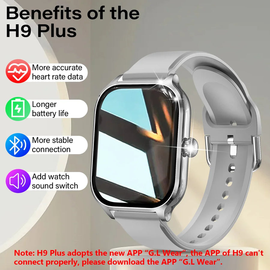 LAXASFIT™ 2.01’’ – Smartwatch Connectée Santé, Homme/Femme