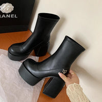 Bottines designer femme – Talon 14 cm, stretch, look audacieux et sexy