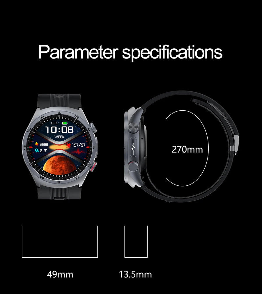 RNABAU AirCare Pro™ – 2025 Health Smartwatch with Real Blood Pressure Measurement