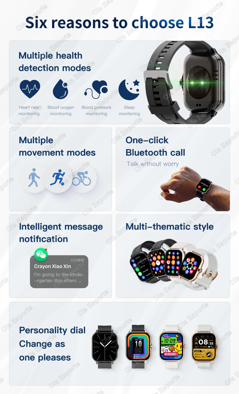 Montre, Ola Esporte Smartwatch 1.83