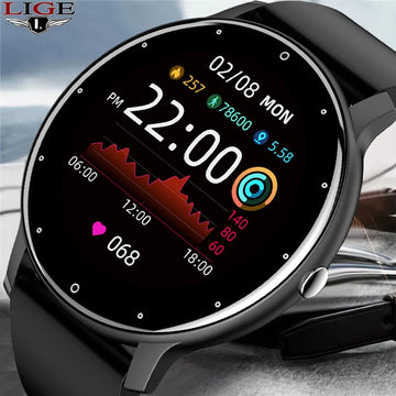 LIGE BW0223™ – Montre Connectée Sport; Santé Homme/Femme