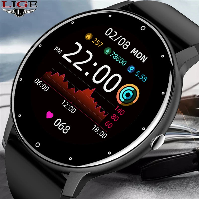 LIGE BW0223™ – Montre Connectée Sport; Santé Homme/Femme