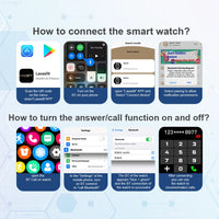 LAXASFIT™ 2.01’’ – Smartwatch Connectée Santé, Homme/Femme