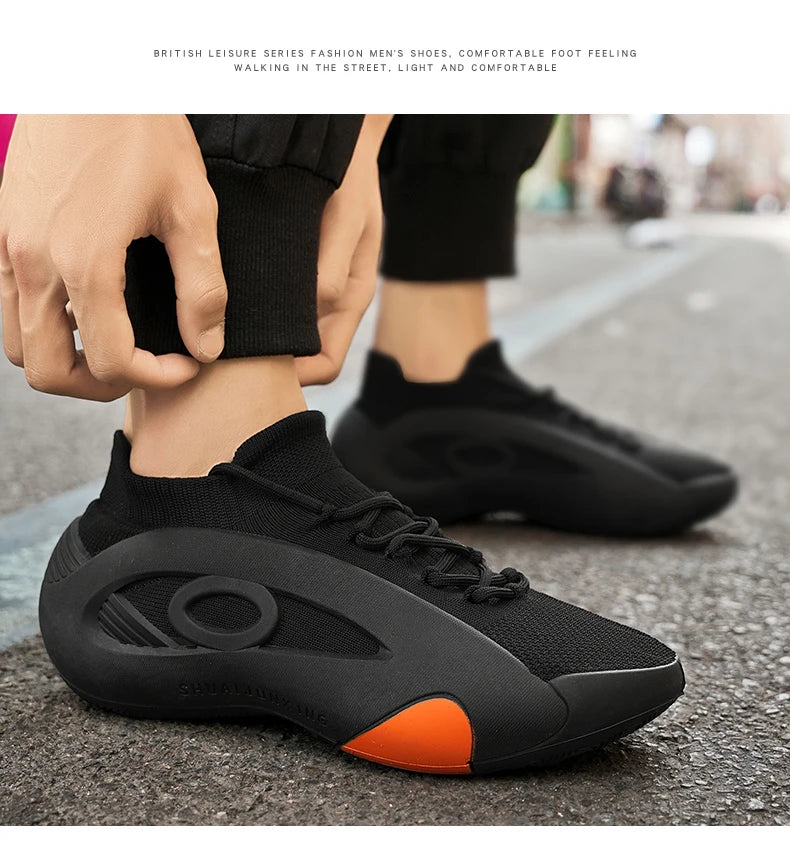2025 Men's Lightweight Breathable Basketball Shoes - Non-slip Wear-resistant Casual Sports Sneakers