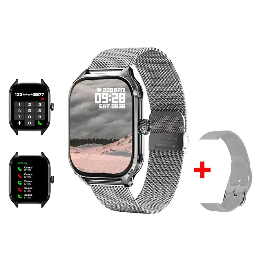 LAXASFIT™ 2.01’’ – Smartwatch Connectée Santé, Homme/Femme