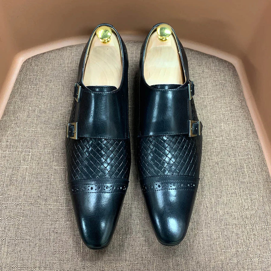 DANIEL WAFER – Men's Monk Strap Genuine Leather Shoes