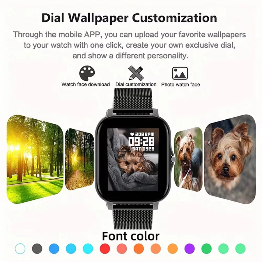 Montre Bluetooth, LAXASFIT Y13 Pro Max – Smartwatch Connectée 1.85’’
