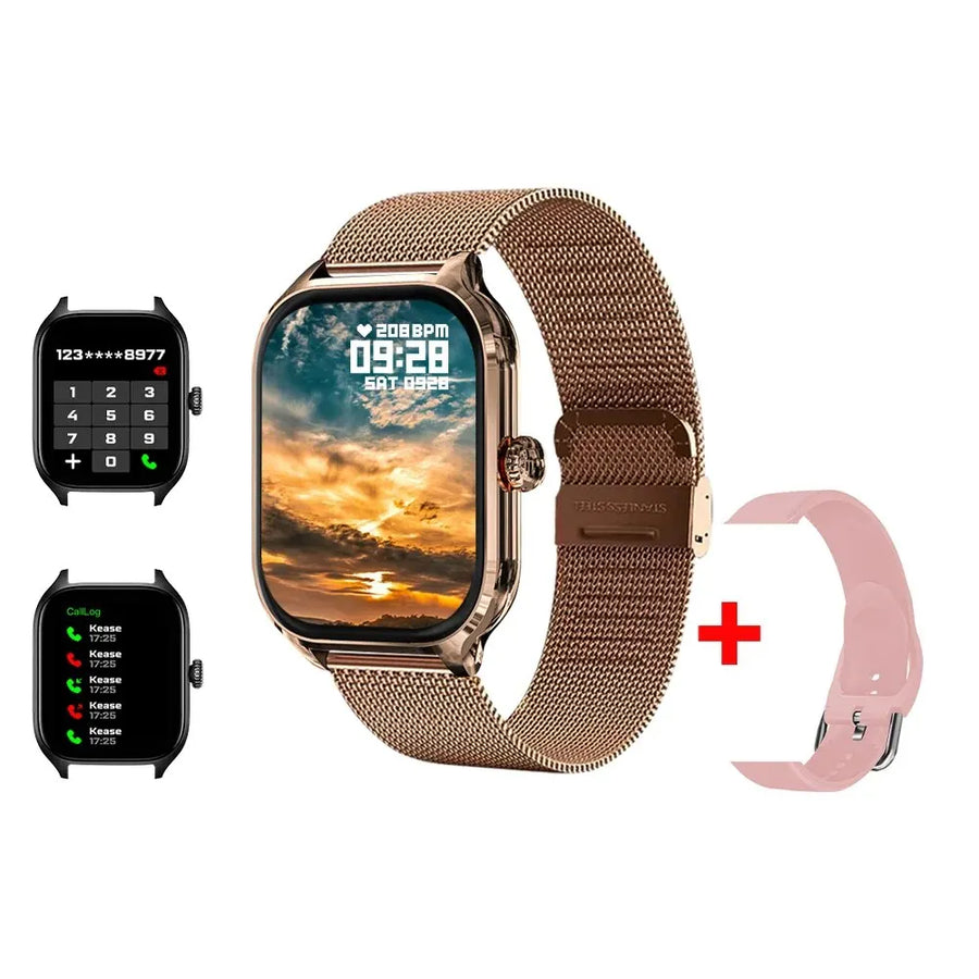 LAXASFIT™ 2.01’’ – Smartwatch Connectée Santé, Homme/Femme