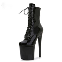 Boots d’été femme – Talon court, perforées et style Peep Toe