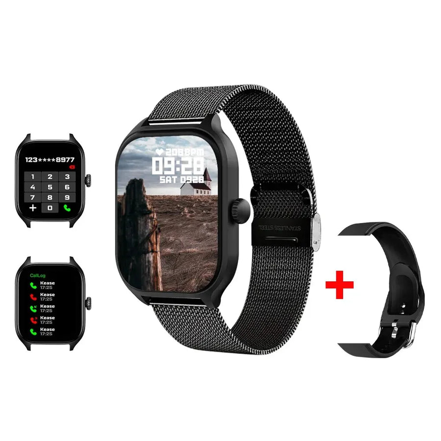 LAXASFIT™ 2.01’’ – Smartwatch Connectée Santé, Homme/Femme