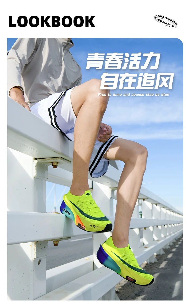 Unisex Running Shoes – Carbon Plate, Breathable and Ultralight