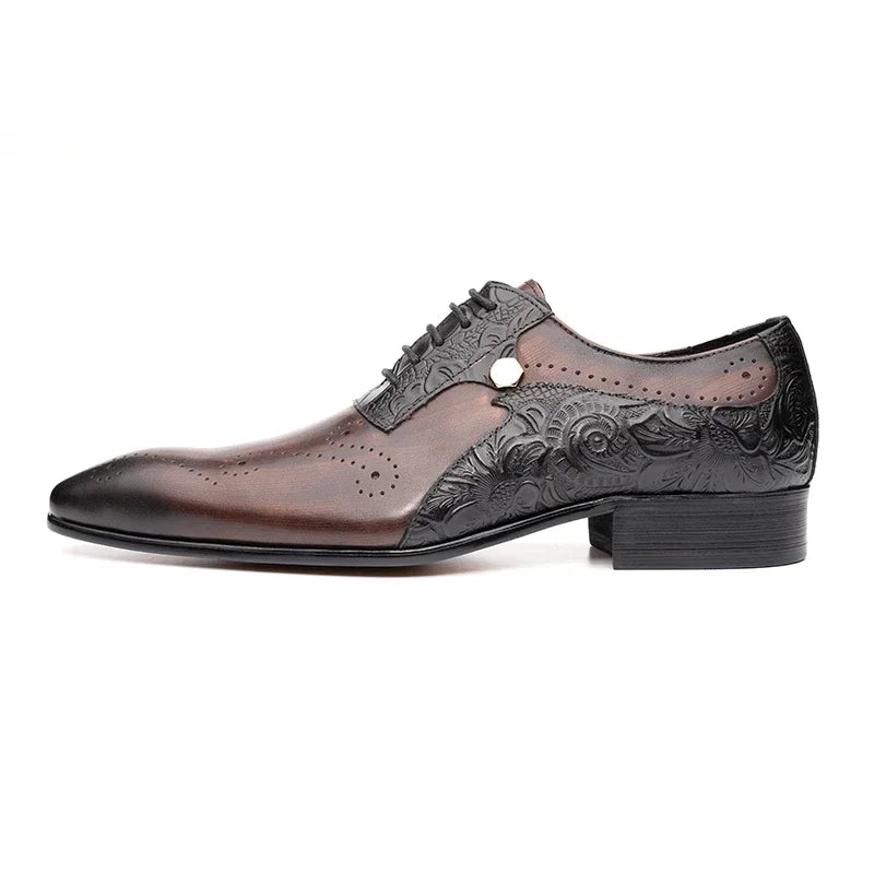 ASIMAYA Luxury Brogue – Genuine Leather Men's Shoes