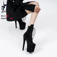Bottines fetish femme – Talon super haut, style western, soirées et nightclub