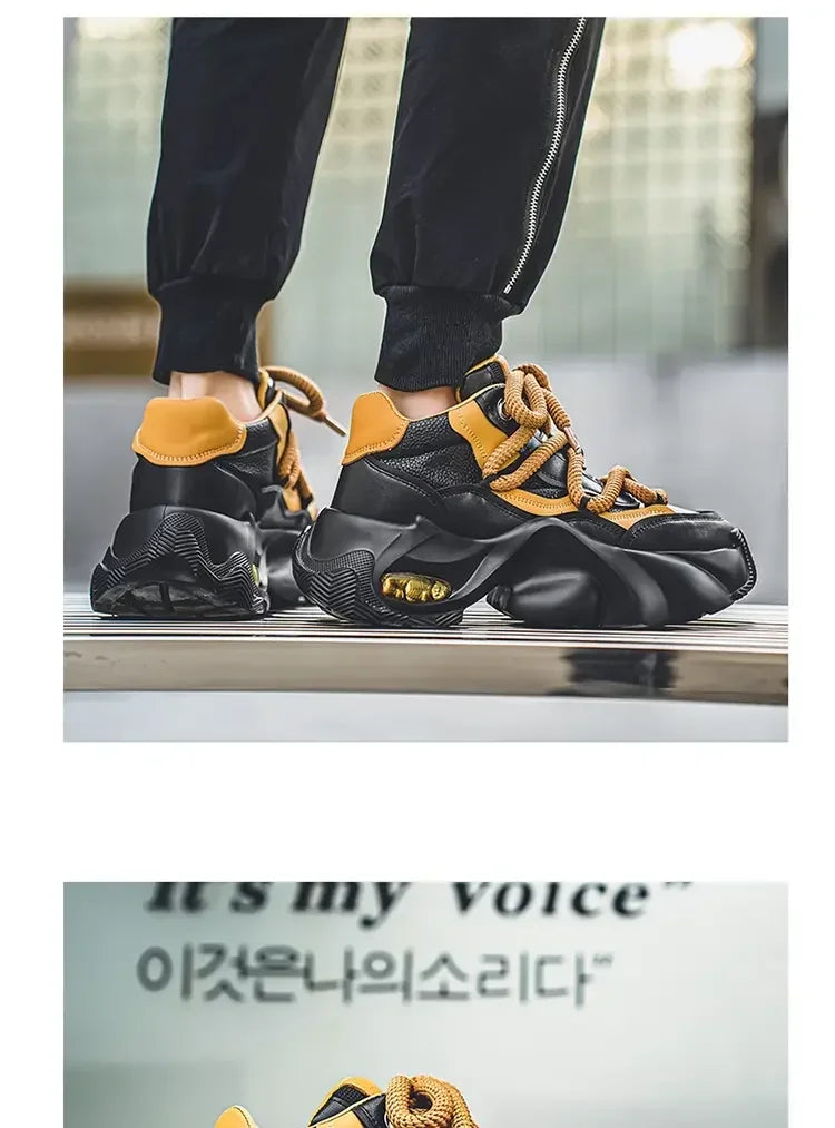 designer style men's shoes - Comfortable and trendy chunky platform sneakers