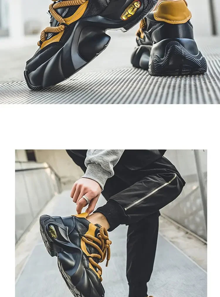 designer style men's shoes - Comfortable and trendy chunky platform sneakers