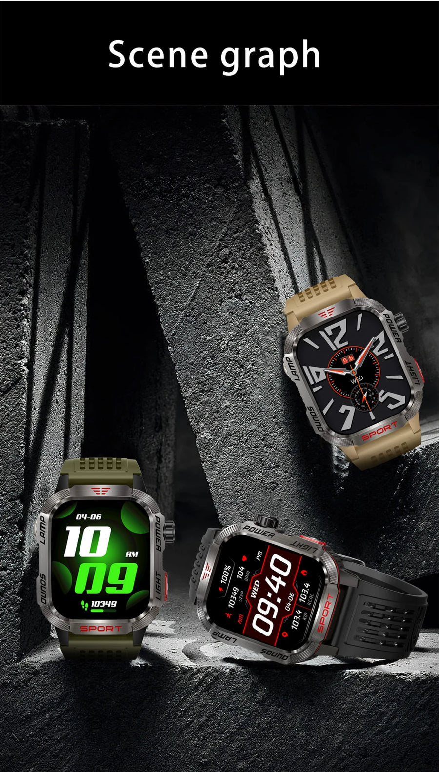 ChiBear Smartwatch Outdoor 2.01'' – Power & Adventure on the Wrist