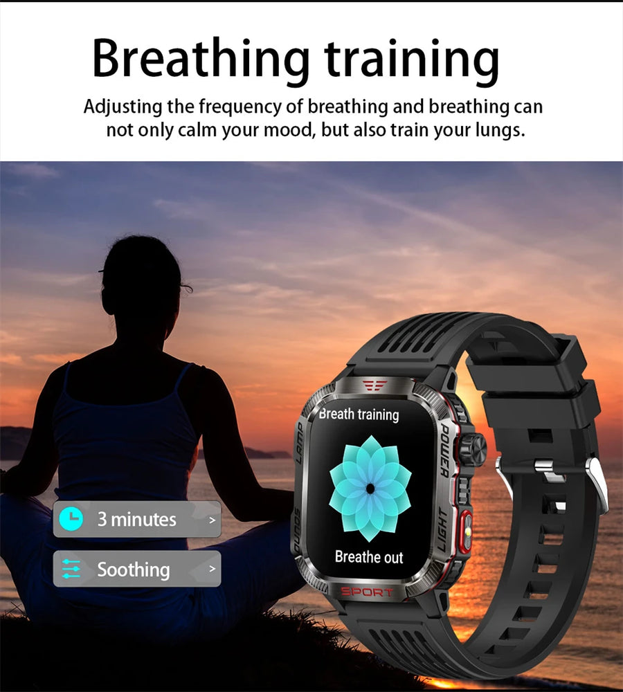 ChiBear Smartwatch Outdoor 2.01'' – Power & Adventure on the Wrist